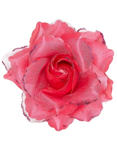 Rose rouge avec attache