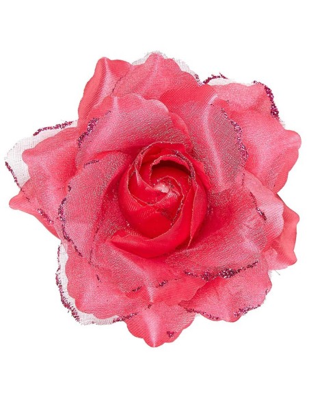 Rose rouge avec attache
