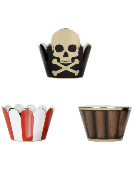 6 cupcakes pirate