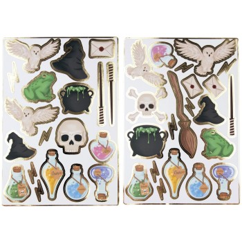 25 stickers thème apprenti sorcier