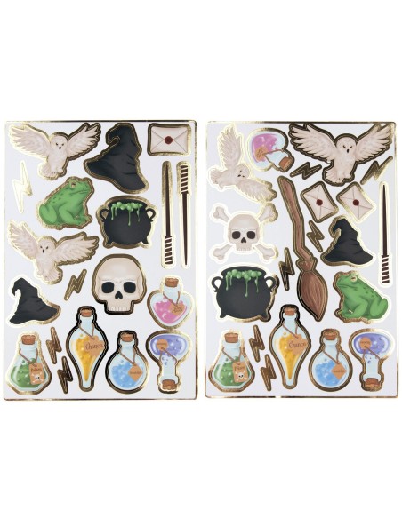 25 stickers thème apprenti sorcier