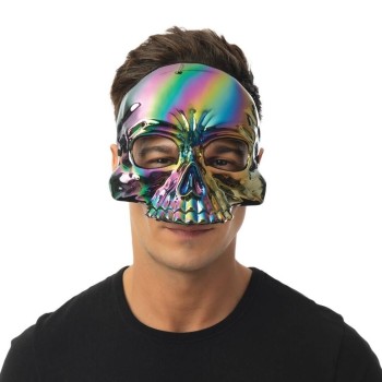 Masque tête de mort irisée