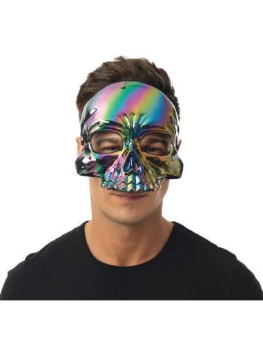 Masque tête de mort irisée