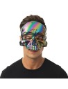 Masque tête de mort irisée