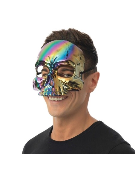 Masque tête de mort irisée