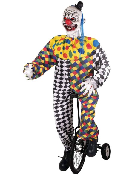 Clown maléfique sur cycle déco animée et sonore pour Halloween