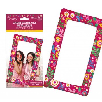 Cadre photo gonflable floral