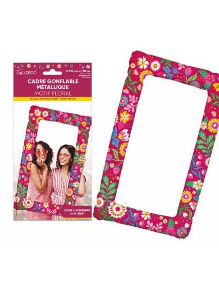 Cadre photo gonflable floral