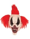 Masque clown effrayant avec crêtes rouges