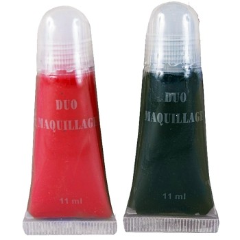 Fard gras noir et rouge