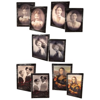 Cadre photo holographique horrible avec monstres Halloween