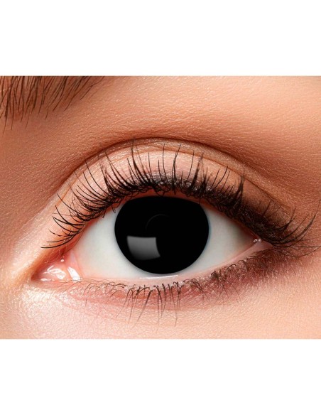 Paire de lentilles noires pour déguisement de sorcière Halloween Paire de lentilles noires pour déguisement de sorcière Halloween