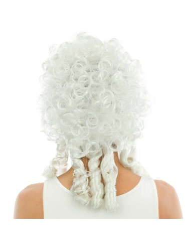 Perruque marquise frisée blanche à Lambersart