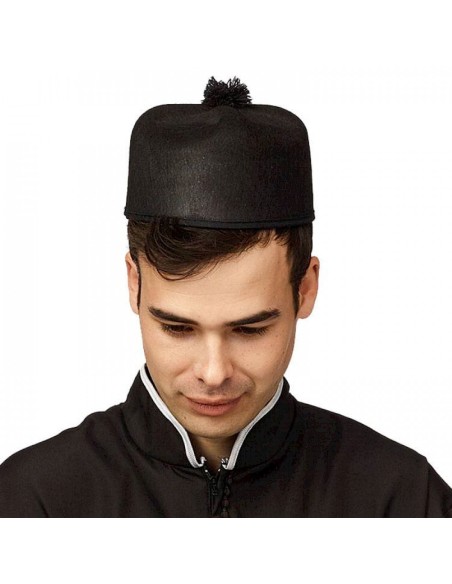 Chapeau de prêtre coiffe de religieux chez Méga Fête