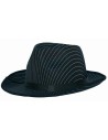 Chapeau gangster satin rayé
