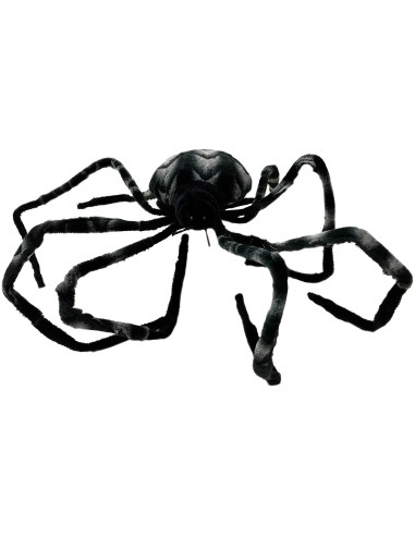Suspension géante araignée noire pour déco Halloween