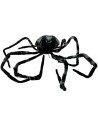 Suspension géante araignée noire pour déco Halloween