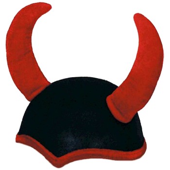 Coiffe de diable avec cornes
