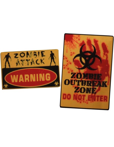 2 stickers décoration Halloween zombie chez Méga Fête à Lambersart