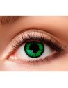 Lentilles fantaisies vertes et noires yeux de reptile