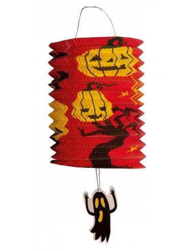Lampion Halloween motif citrouilles