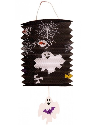 Lampion décoré motifs Halloween