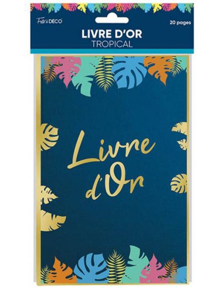 Livre d'or anniversaire tropical