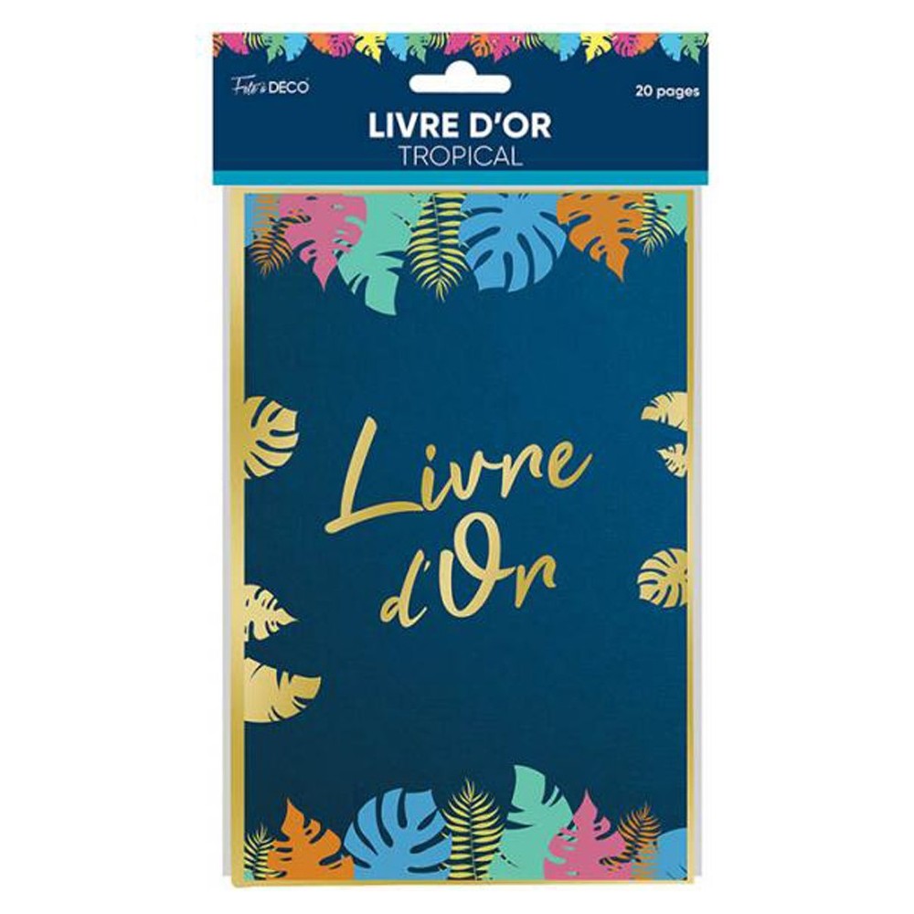 Livre d'or anniversaire tropical