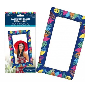 Cadre photo gonflable anniversaire tropical