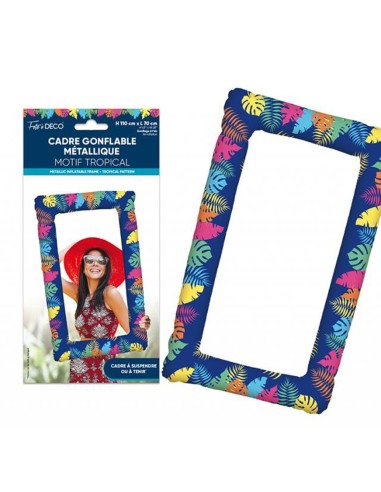 Cadre photo gonflable anniversaire tropical
