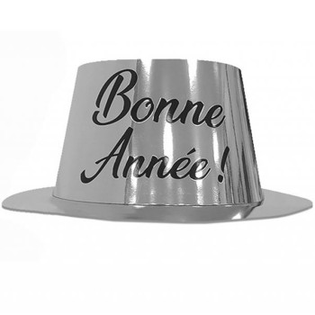 Chapeau argent Bonne Année