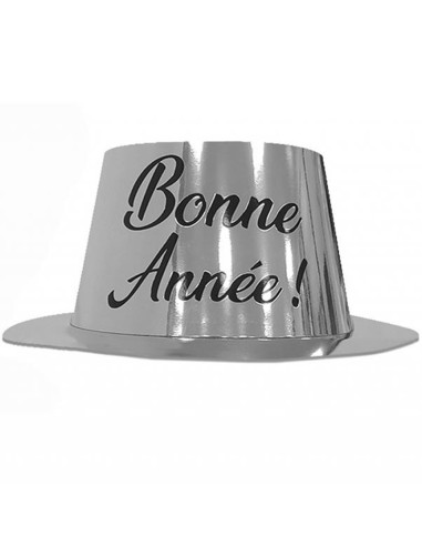 Chapeau argent Bonne Année
