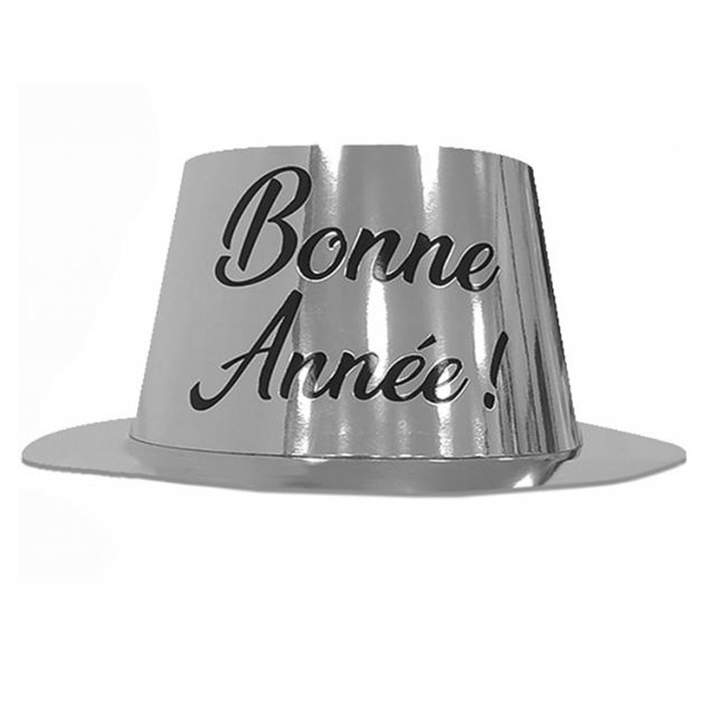 Chapeau argent Bonne Année