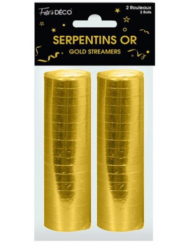2 rouleaux de serpentins