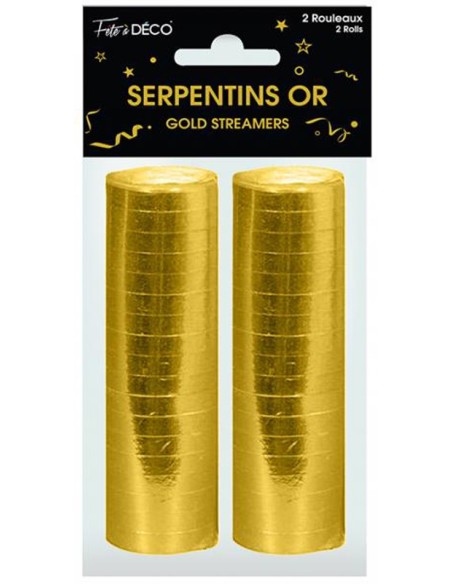 2 rouleaux de serpentins