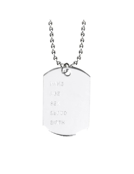 Collier plaque militaire