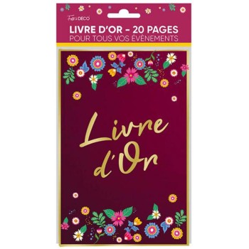 Livre d'or floral
