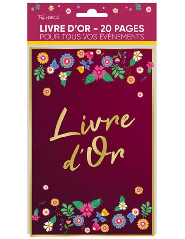Livre d'or floral