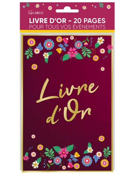 Livre d'or floral