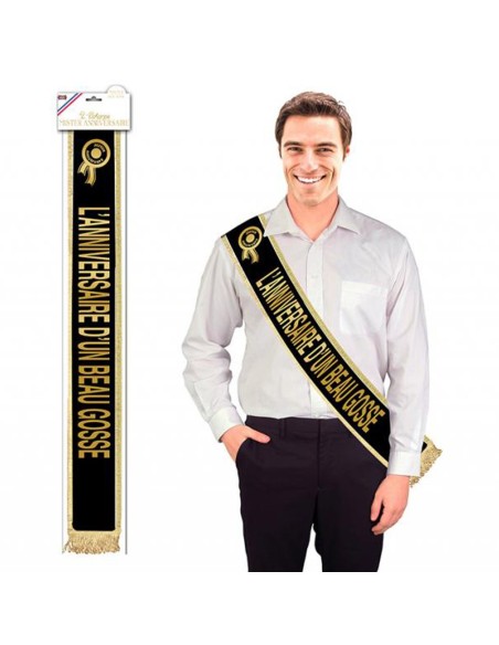 Echarpe "L'anniversaire d'un beau gosse"