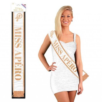 Echarpe humoristique "Miss apéro"