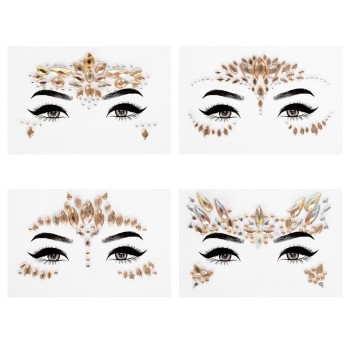 Strass or pour le visage