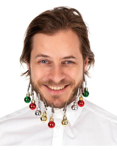 Boules sapin de Noël pour barbe