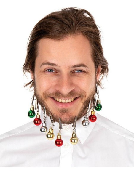 Boules sapin de Noël pour barbe