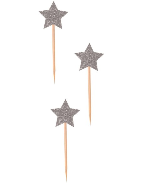 12 pics cocktail étoile argent