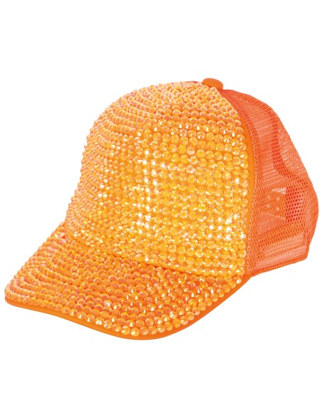Casquette sequins couleurs fluo réglable