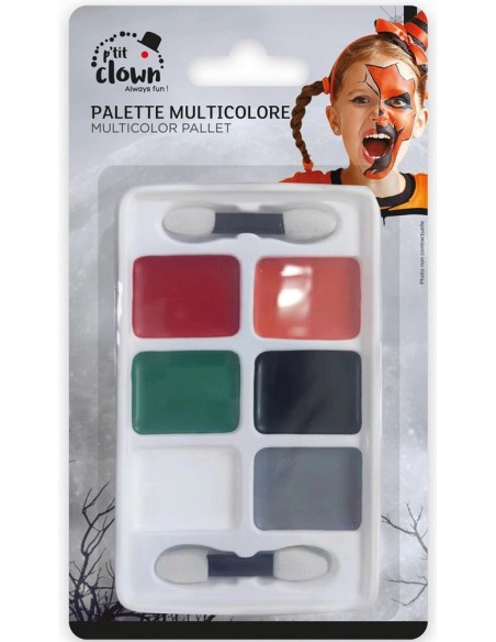 Palette maquillage fard gras multicolore