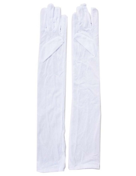 Gants longs blancs