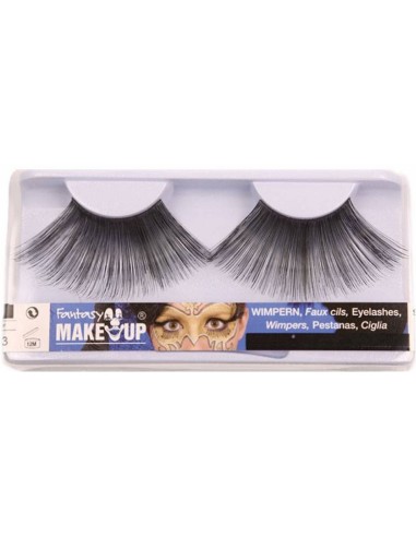 Faux-cils longs noirs