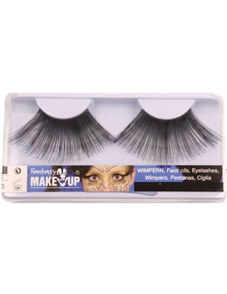 Faux-cils longs noirs